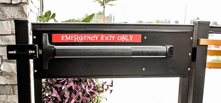 emergency push bar installation in Oakleaf Plantation